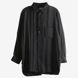 Black shirt, front view