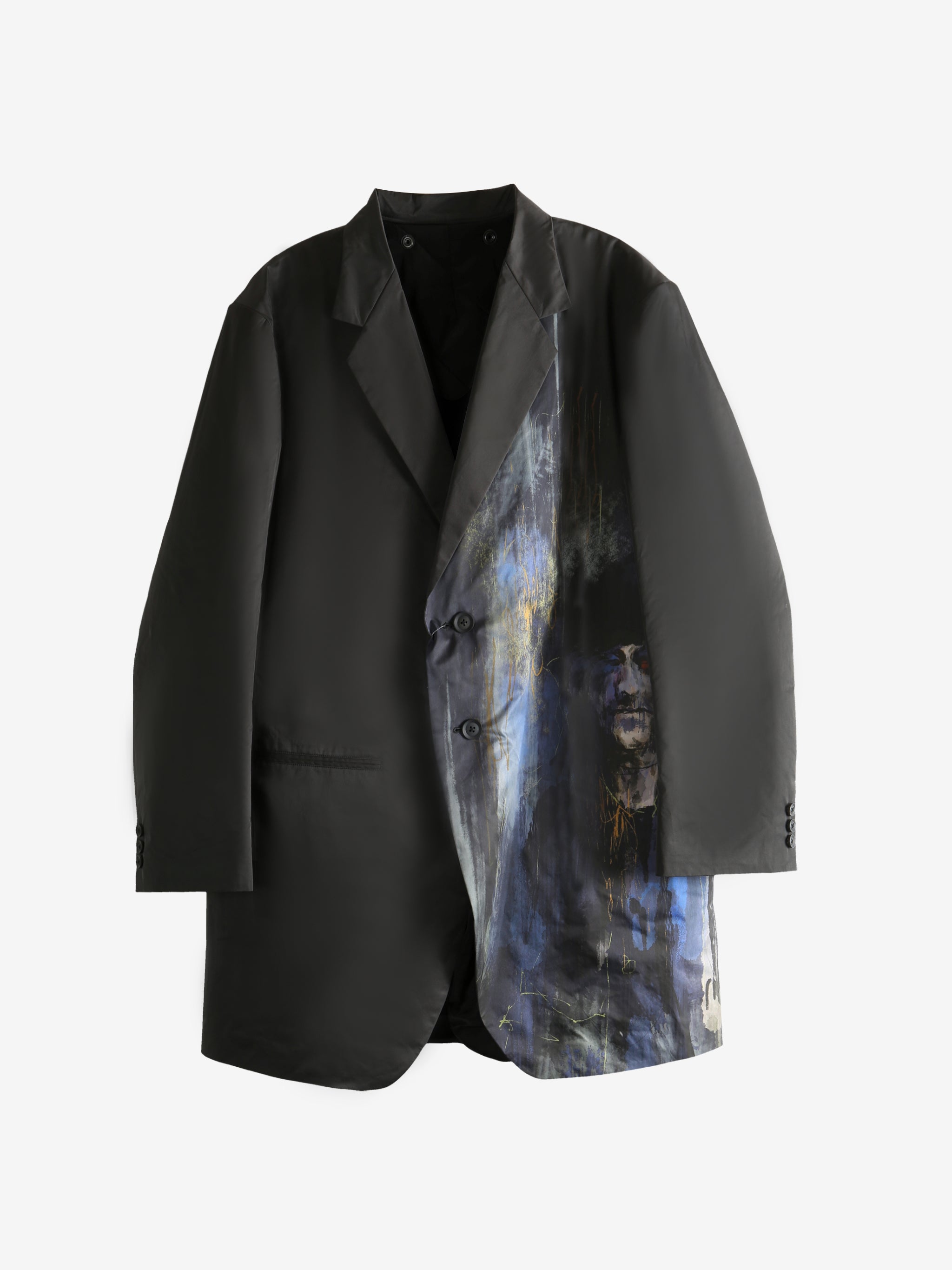 Black jacket, front view