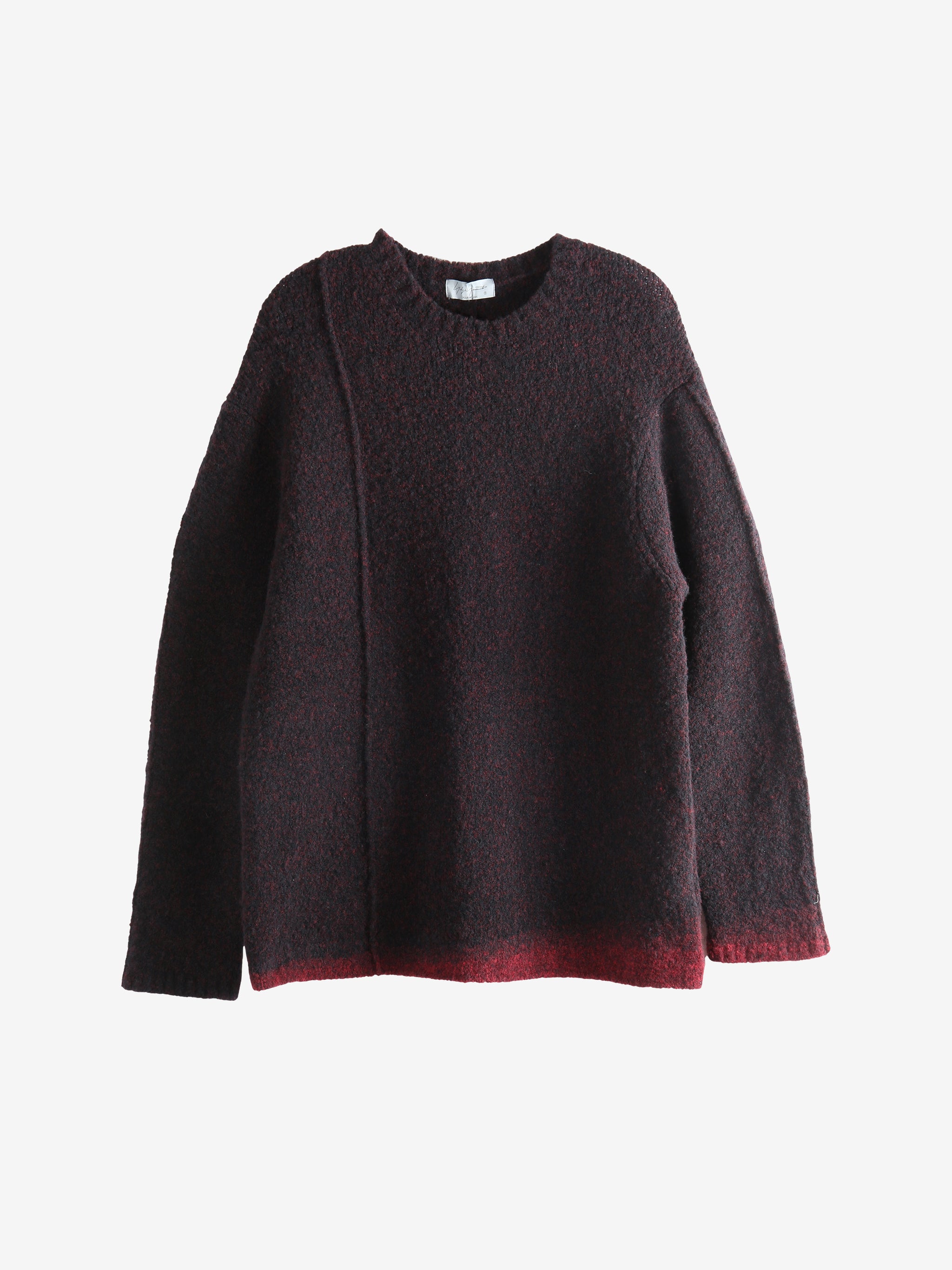 Black knitwear, front view