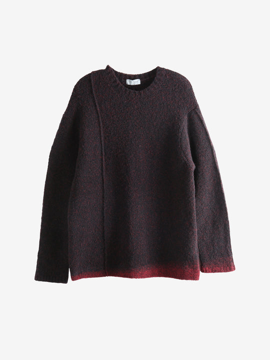 Black knitwear, front view