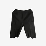 Black shorts, front view