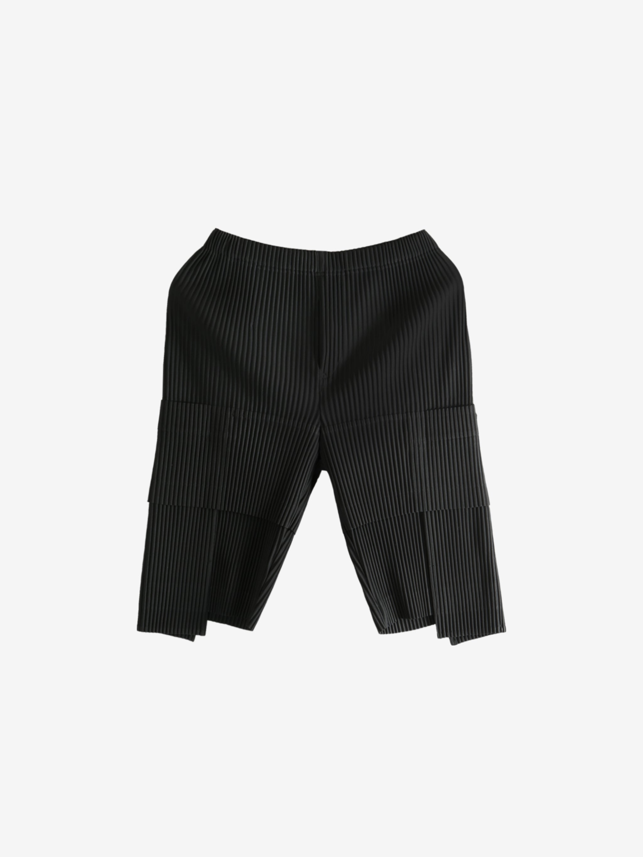 Black shorts, front view