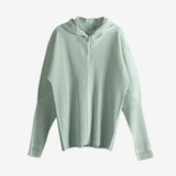 Blue jacket, front view