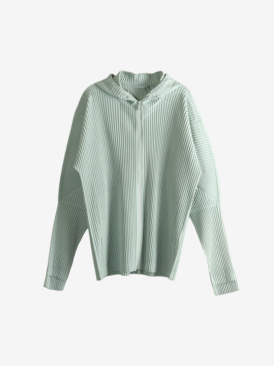 Blue jacket, front view