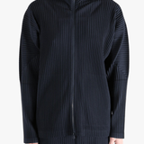 Navy jackets-coats worn by a person, showing the jackets-coats'fit
