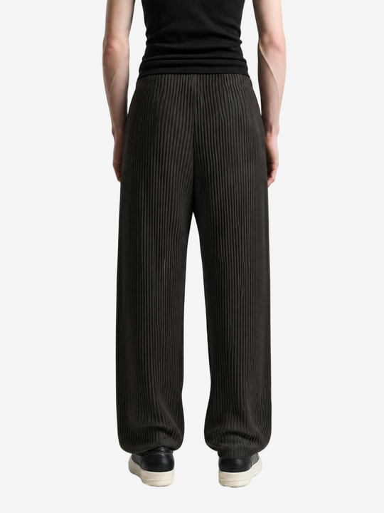 Brown pants, full body view