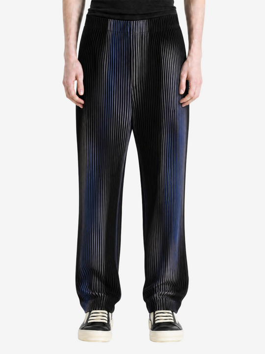 Blue pants, full body view
