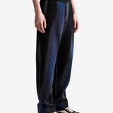 Blue pants, full body view