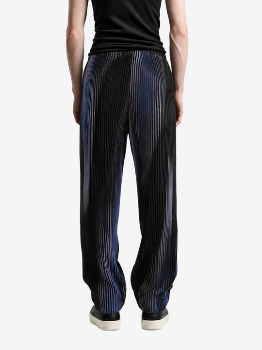 Blue pants, full body view