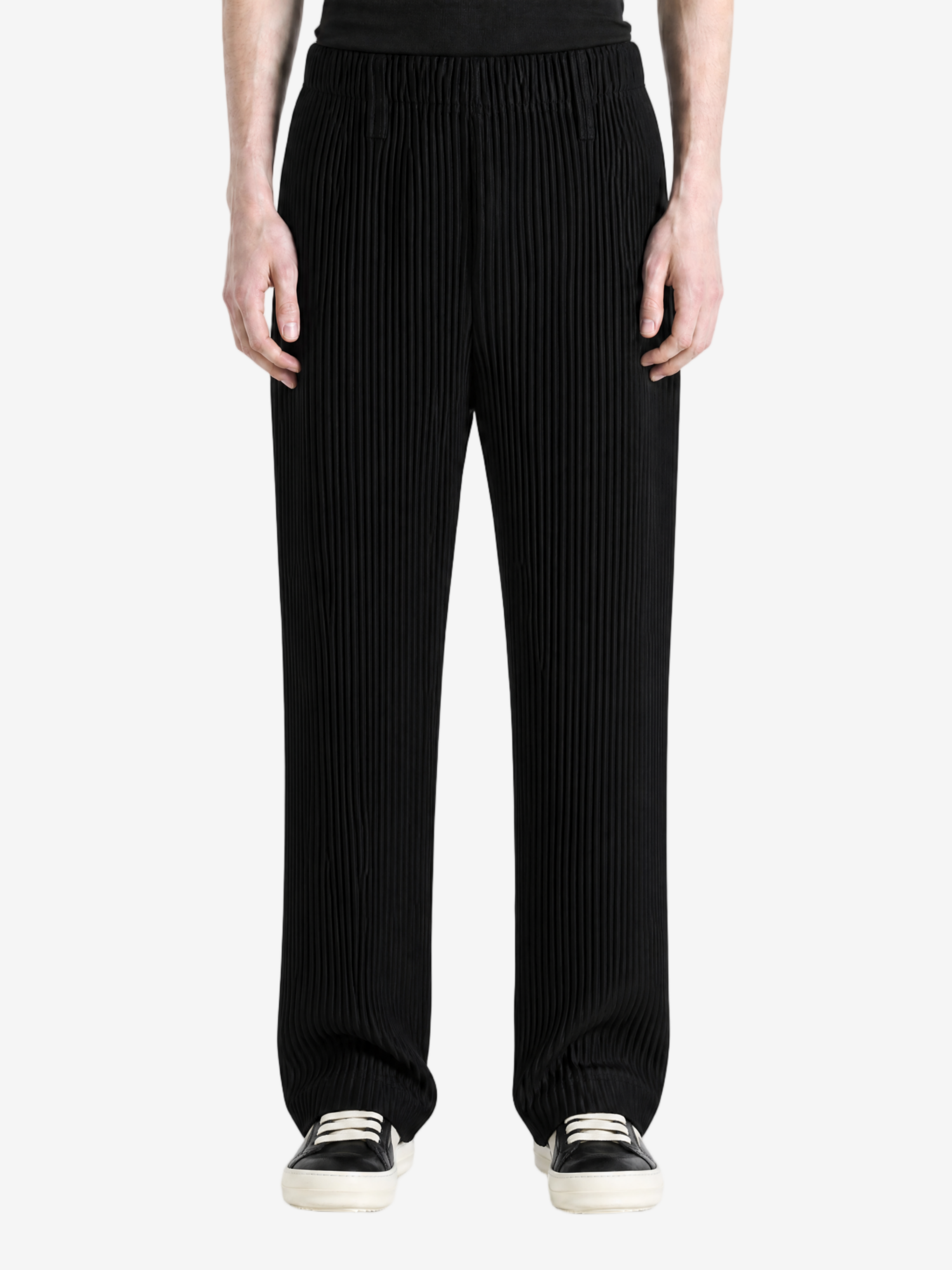 Black pants, full body view