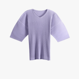 Purple t-shirt, front view
