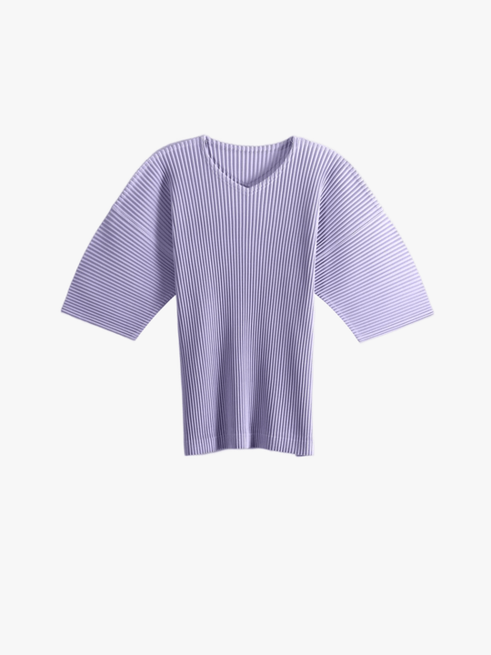 Purple t-shirt, front view