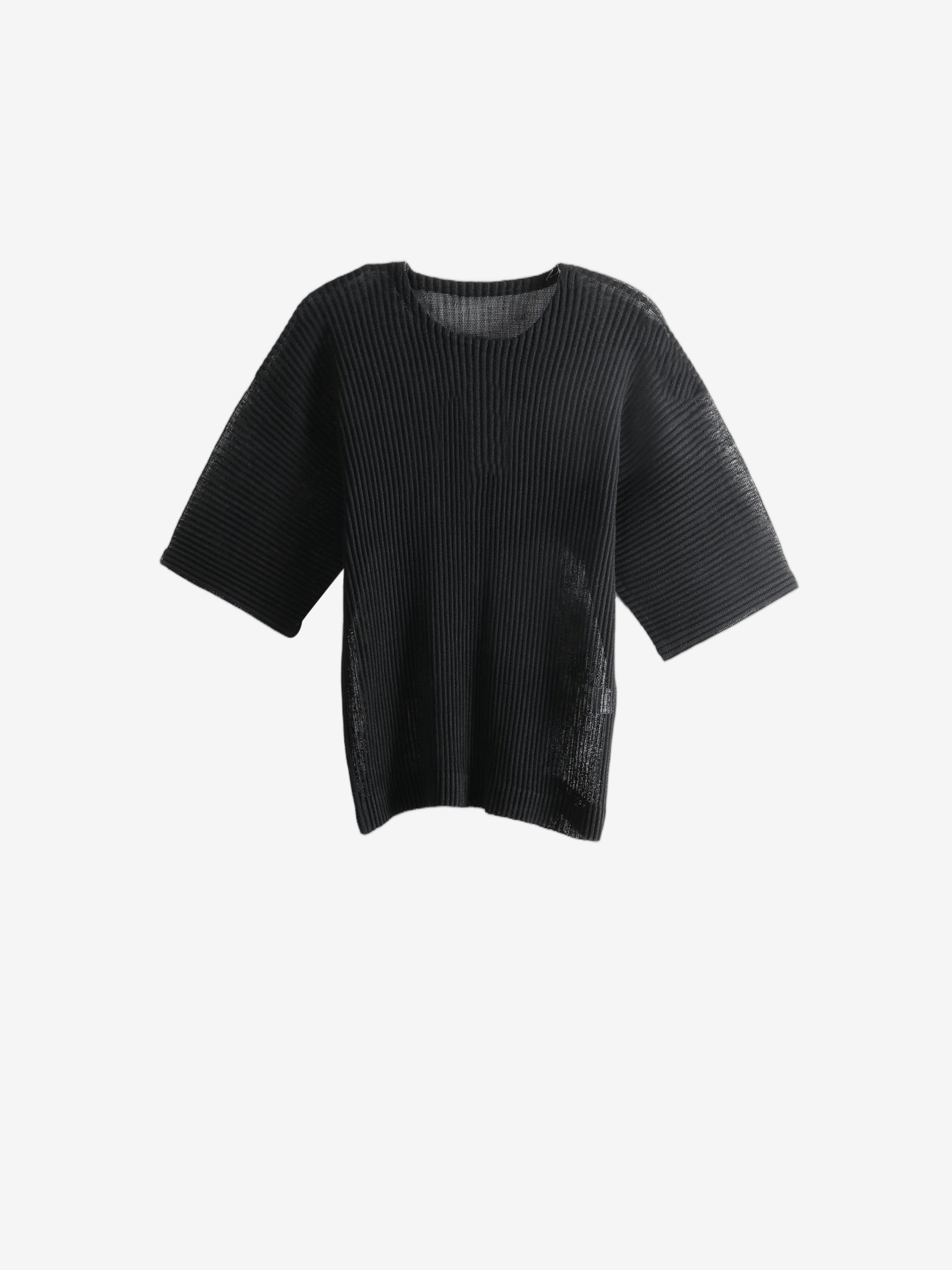 Black t-shirt, front view
