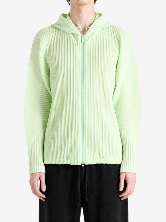 Green jacket, full body view
