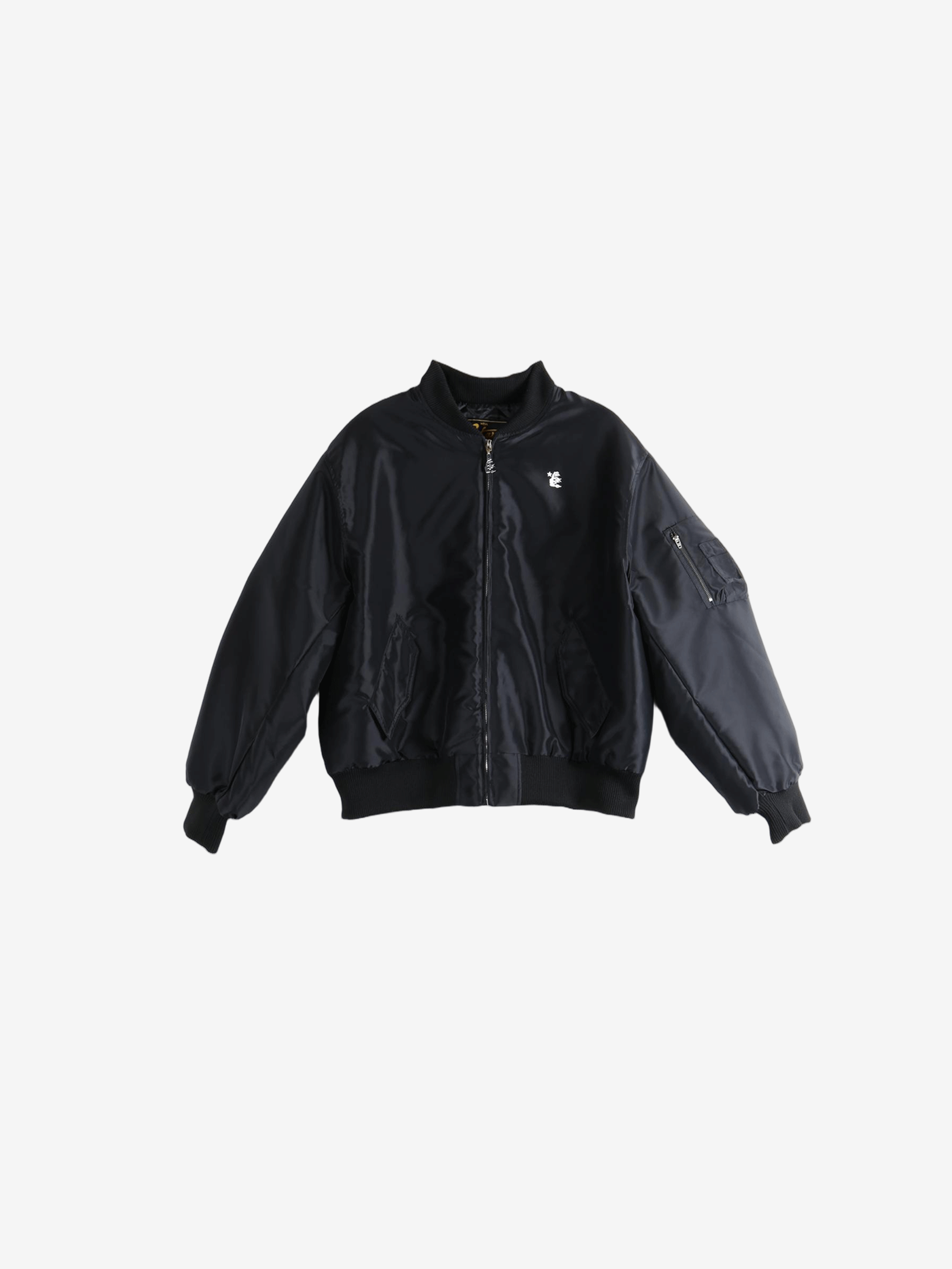 Black jacket, front view
