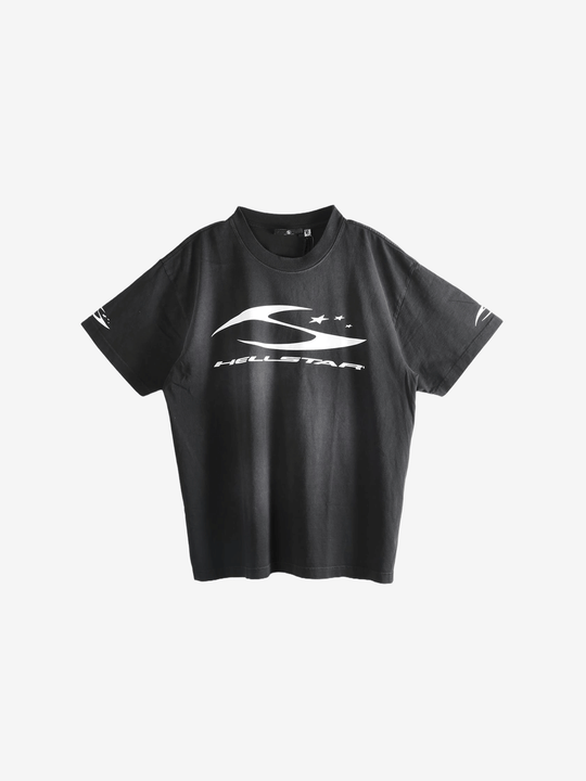 Black t-shirt,front view