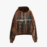Brown hoodie, front view