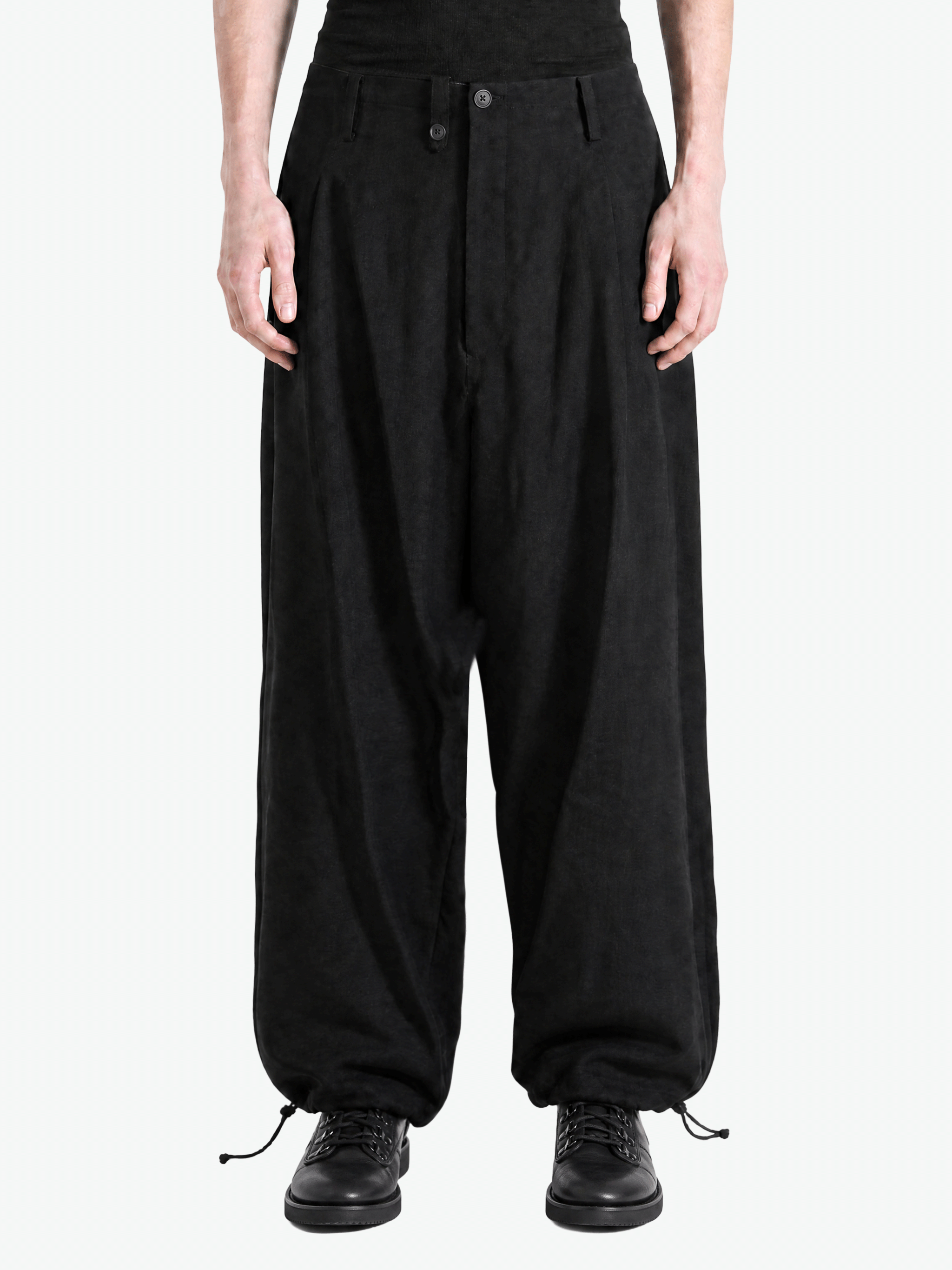 Black pants, full body view