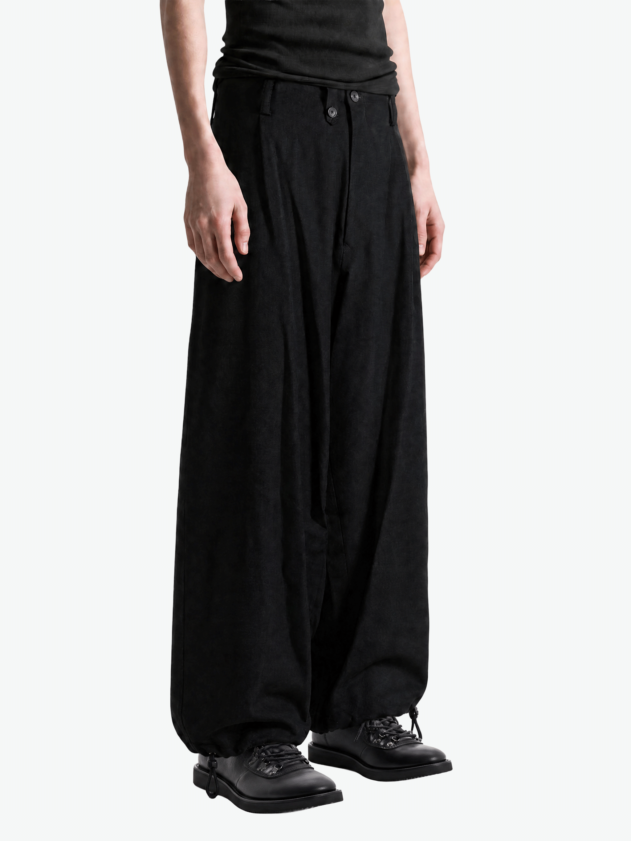 Black pants, full body view