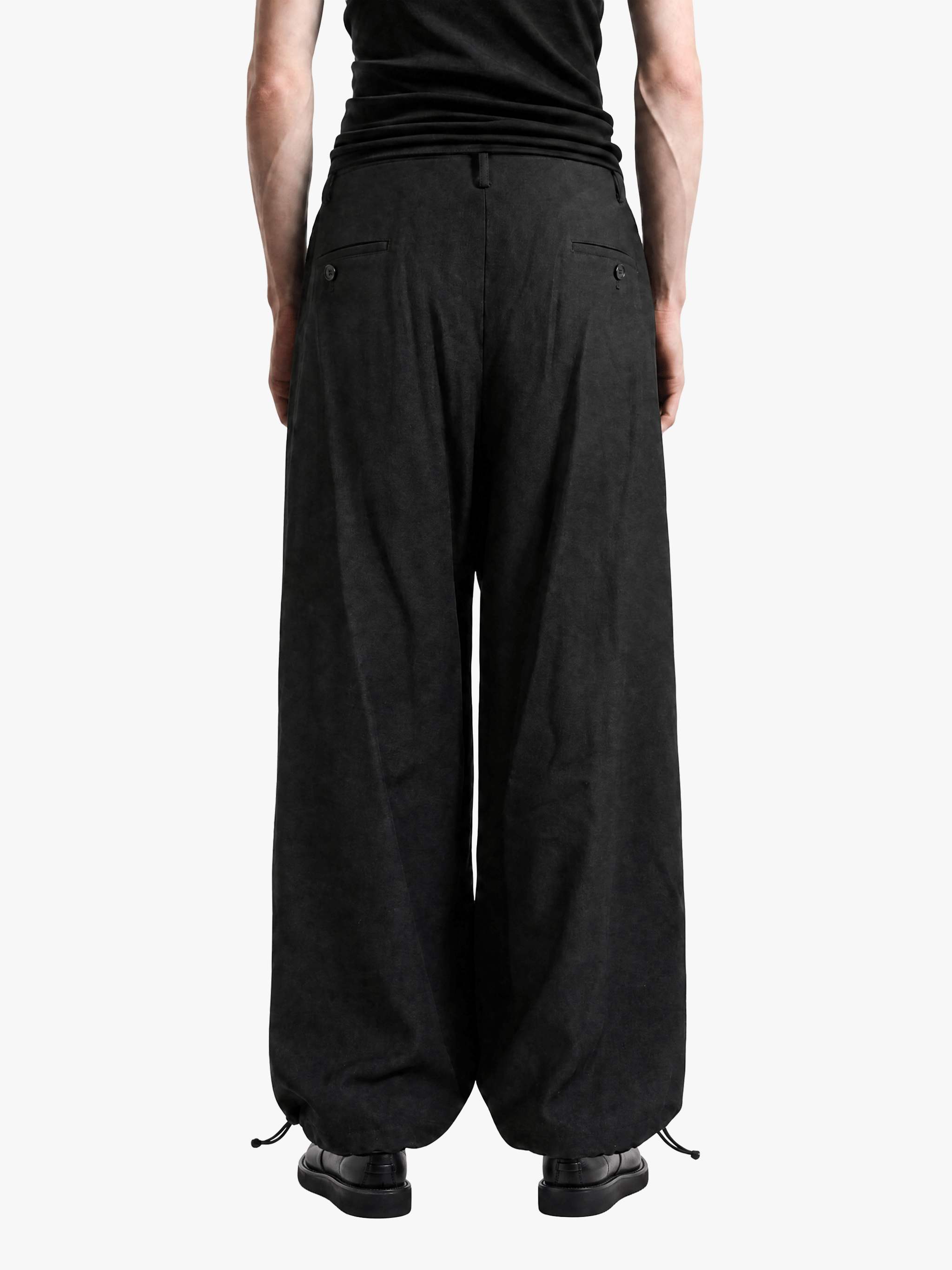 Black pants, full body view