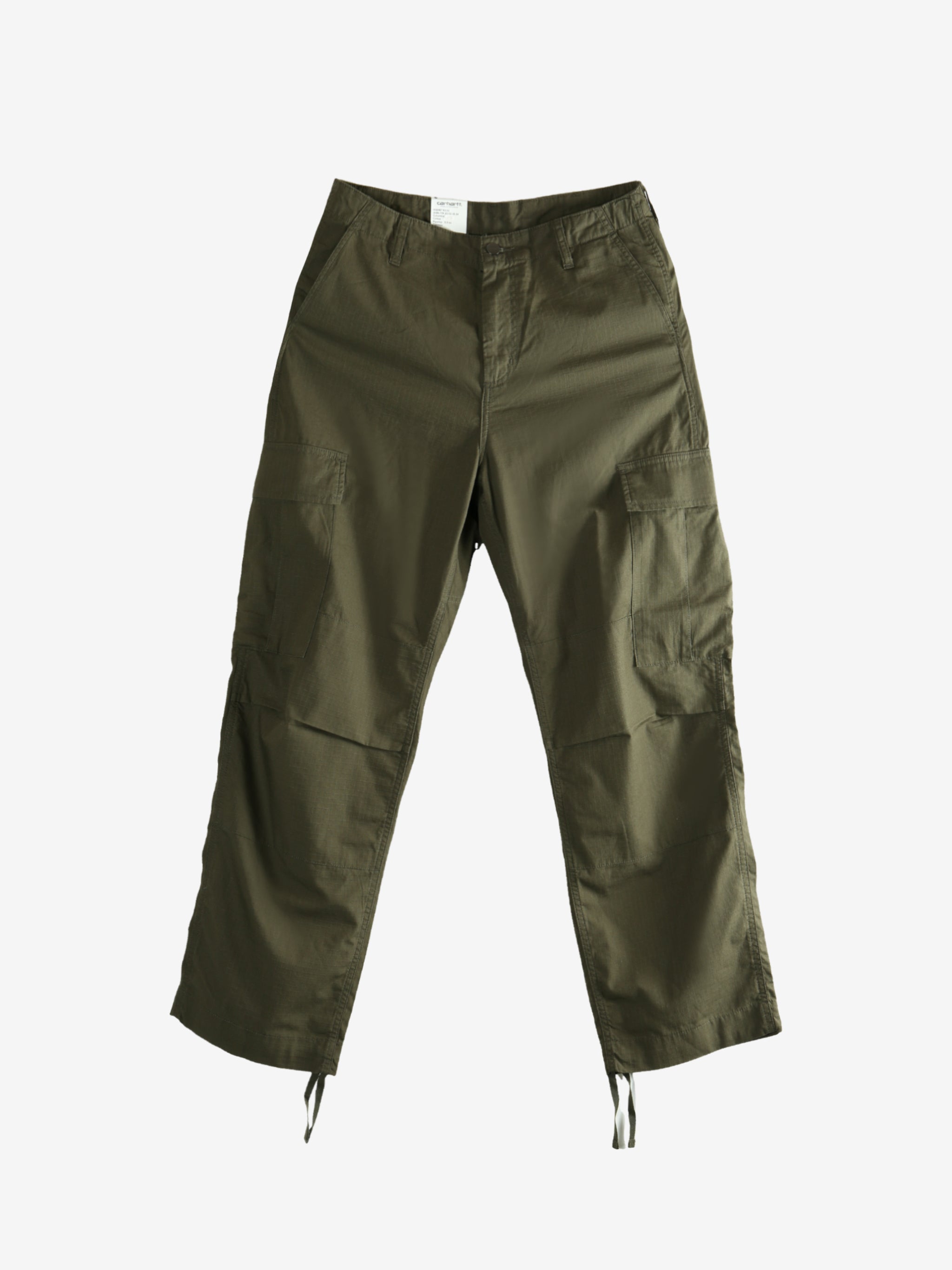 Green pants, front view