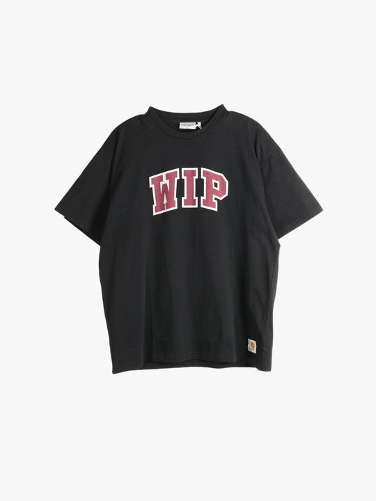 Black t-shirt, front view