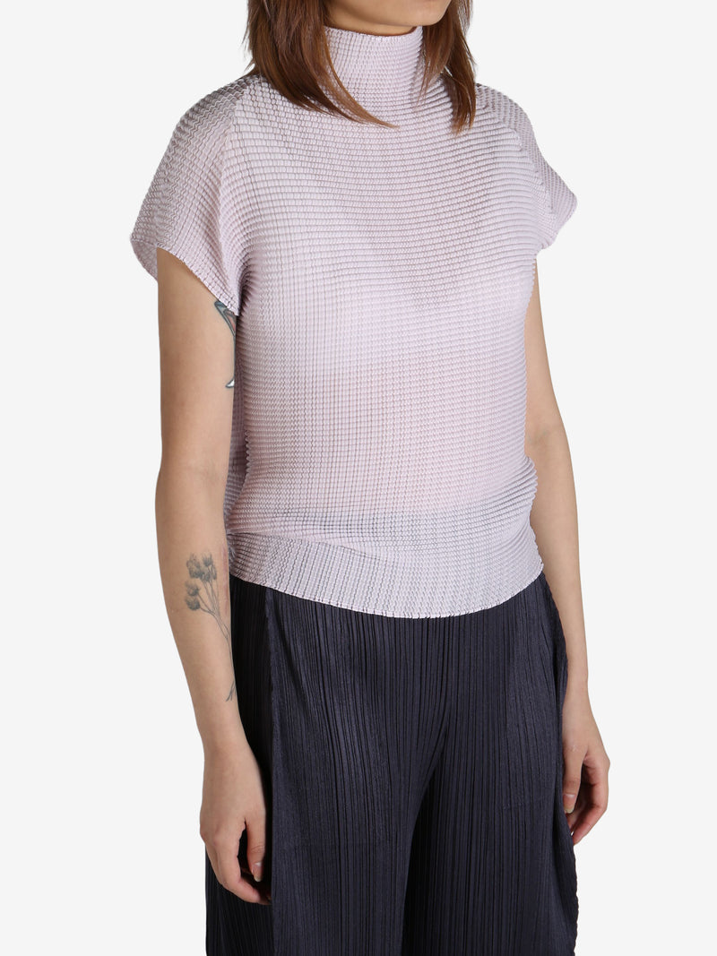 ISSEY MIYAKE - Women Wooly Pleats-56 Shirt