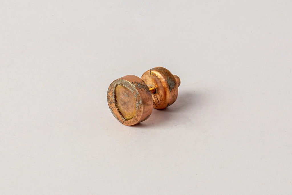 PARTS OF FOUR Stud Earring (0.2 CT, Yellow Diamond Slab, AMA+YDIA)
