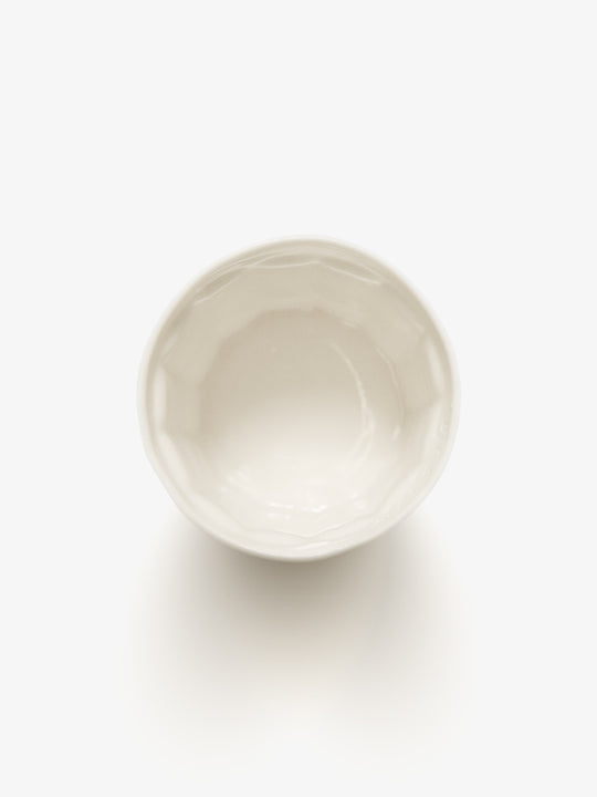 Top view of JINJIN PARIS French Cup Large showing circular opening and glazed interior finish.