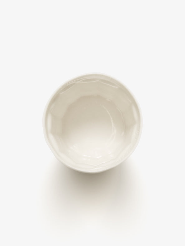 Top view of JINJIN PARIS French Cup Large showing circular opening and glazed interior finish.