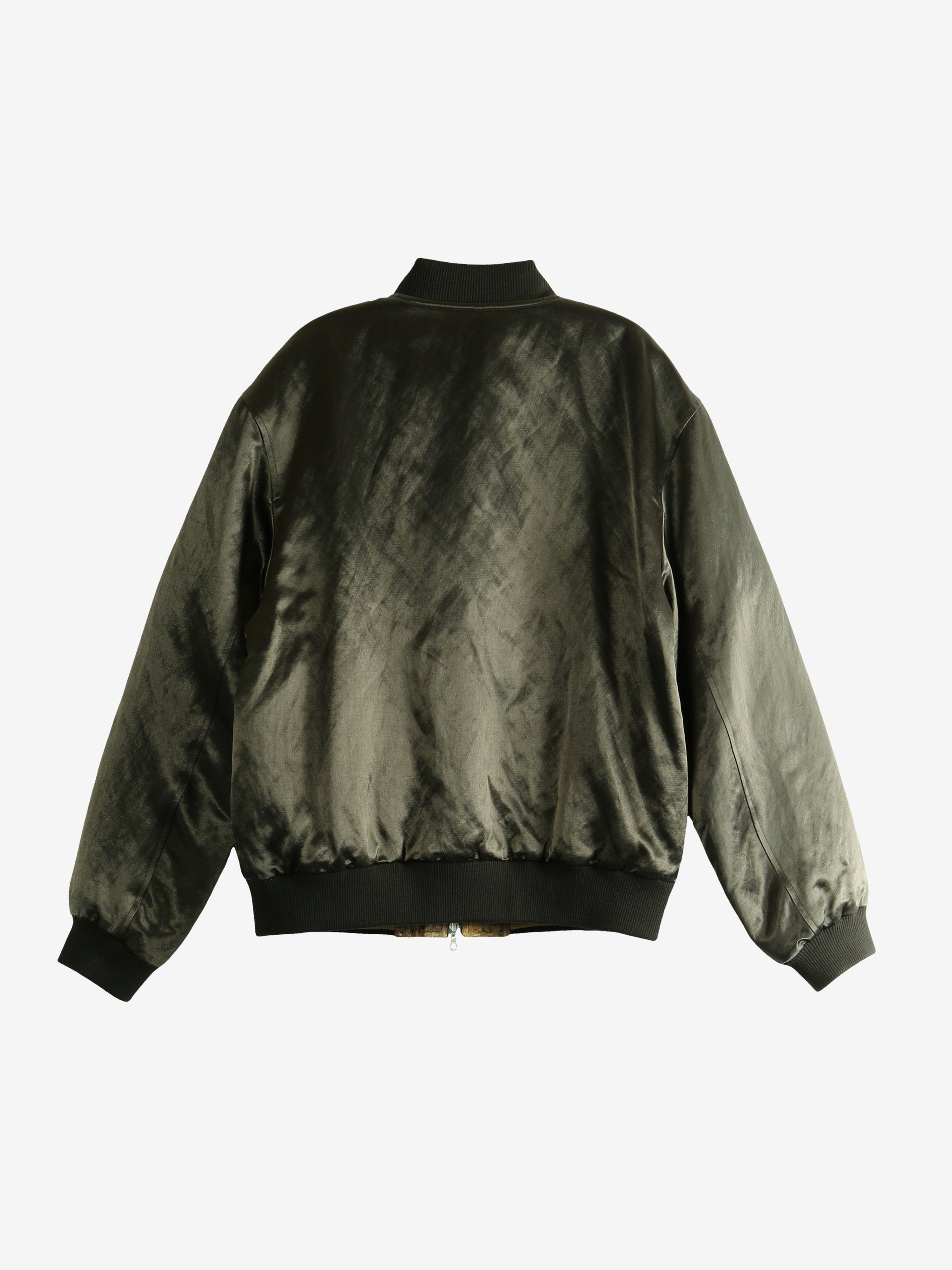 Brown jacket, back view