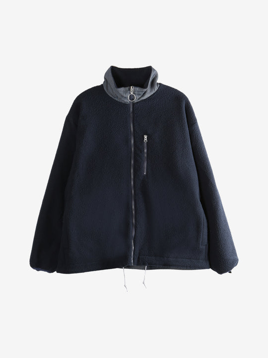 Navy jacket , front view