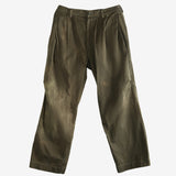 Green pants, front view