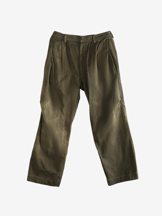 Green pants, front view