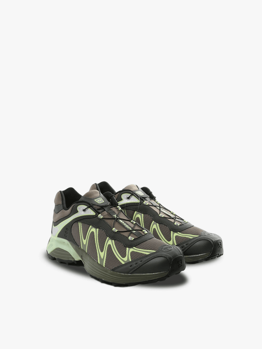 Green sneakers, side view
