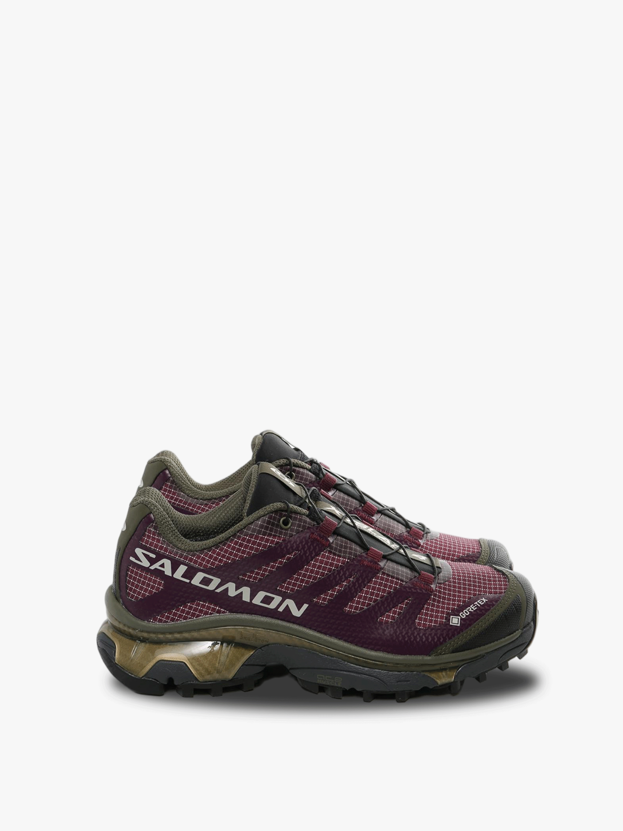 Burgundy sneakers, front view