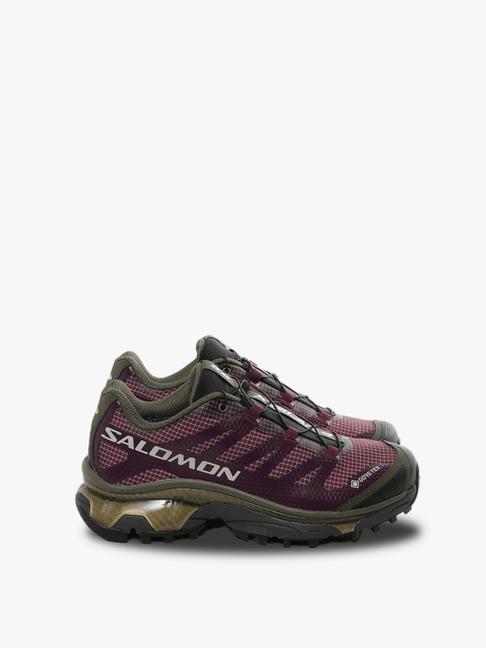 Burgundy sneakers, front view