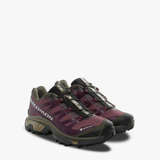 Burgundy sneakers, side view