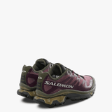 Burgundy sneakers, back view