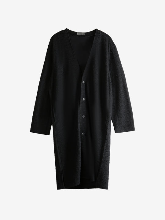 Black coat,front view