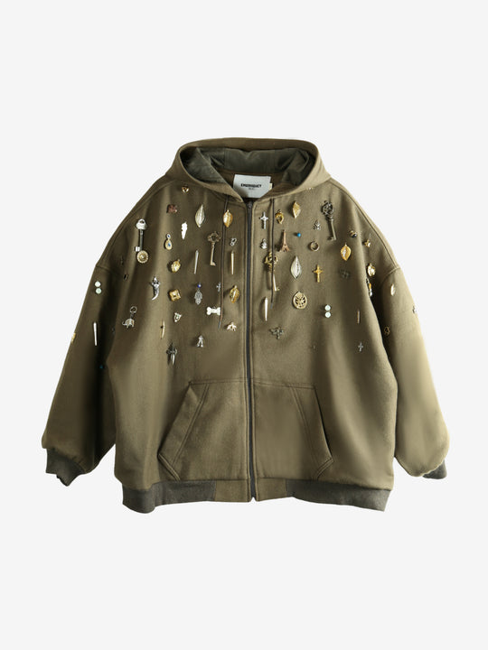 Green sweat , front view