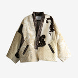 Tan coat, front view