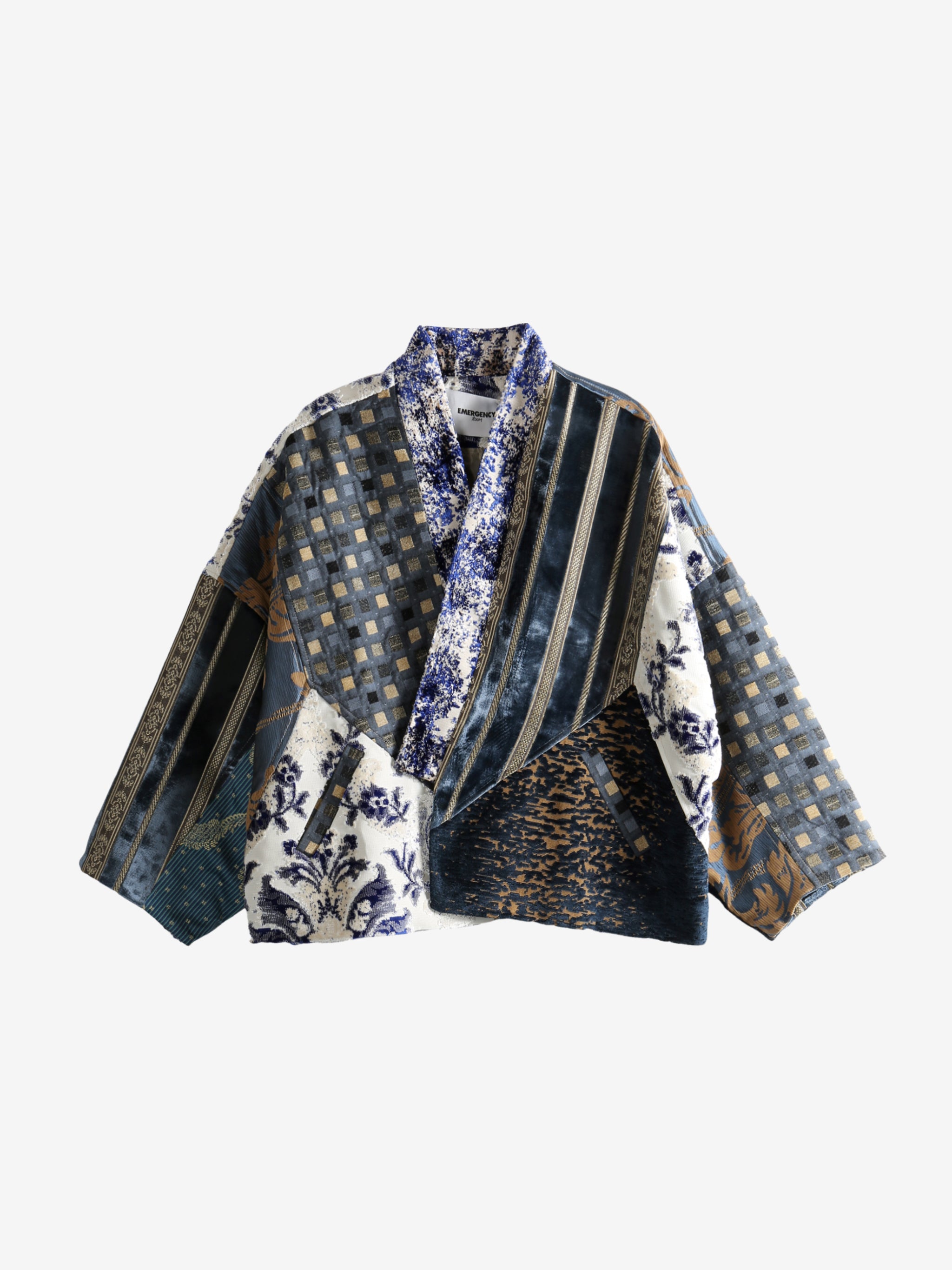 Blue coat , front view