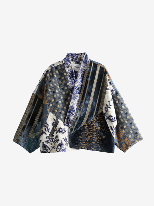 Blue coat , front view