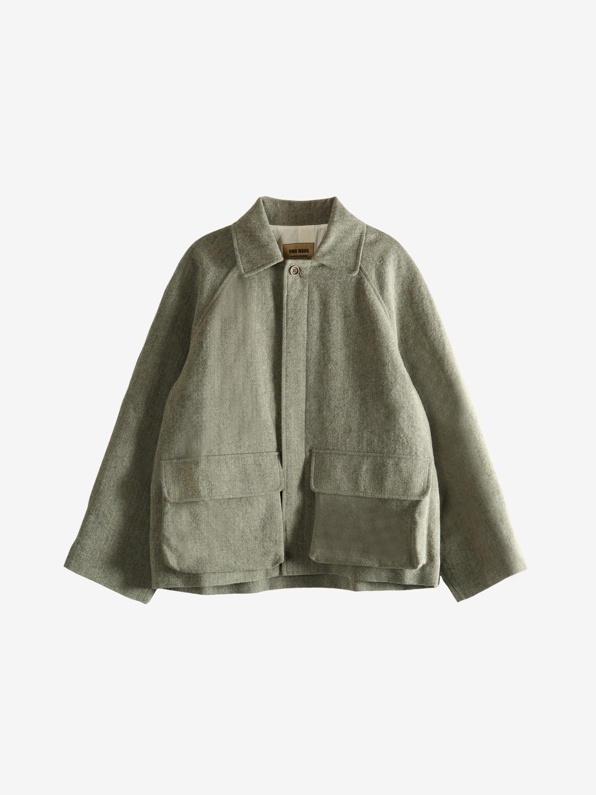 Green jacket , front view