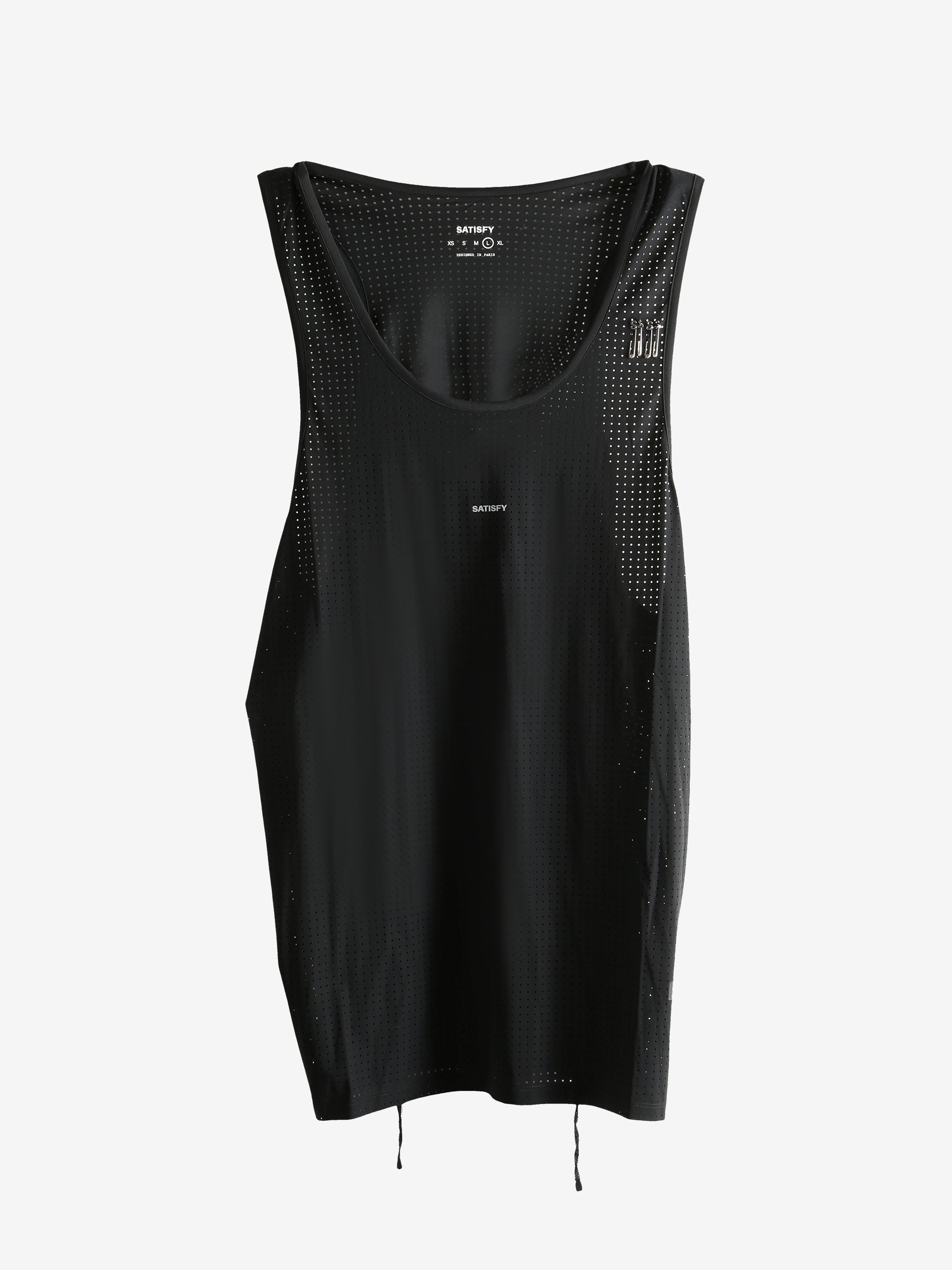 Black activewear, front view