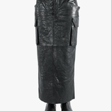 Black skirt worn by a person, showing the skirt fit