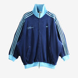 Blue jacket,front view