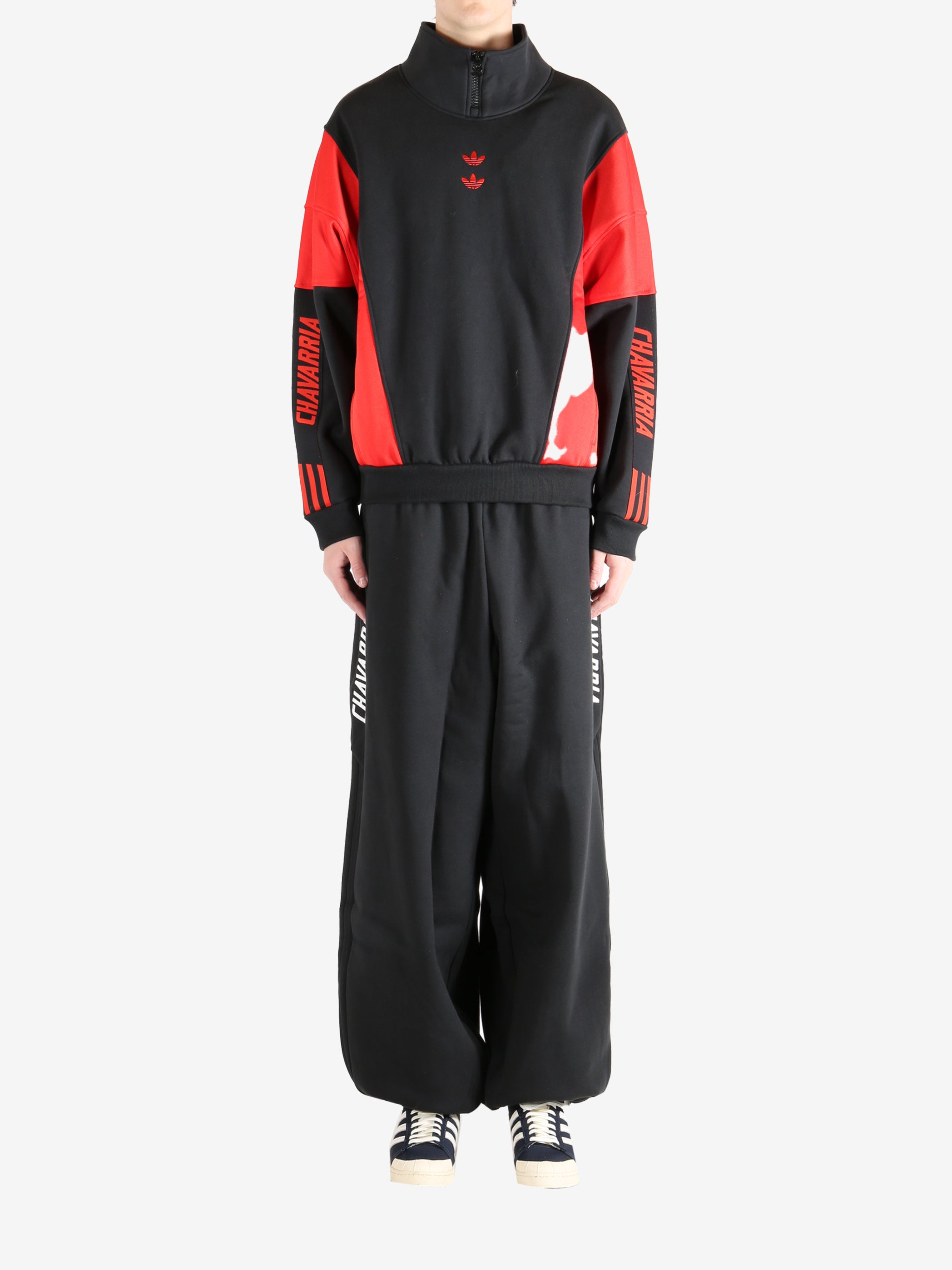 Black coat, full body view