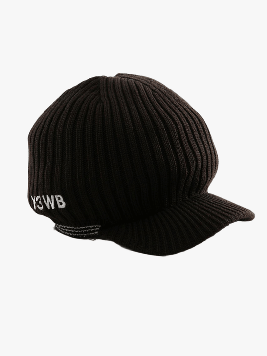 Brown hat, back view
